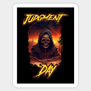 Judgment Day Apocalypse Apocalyptic Death Grim Reaper Sticker